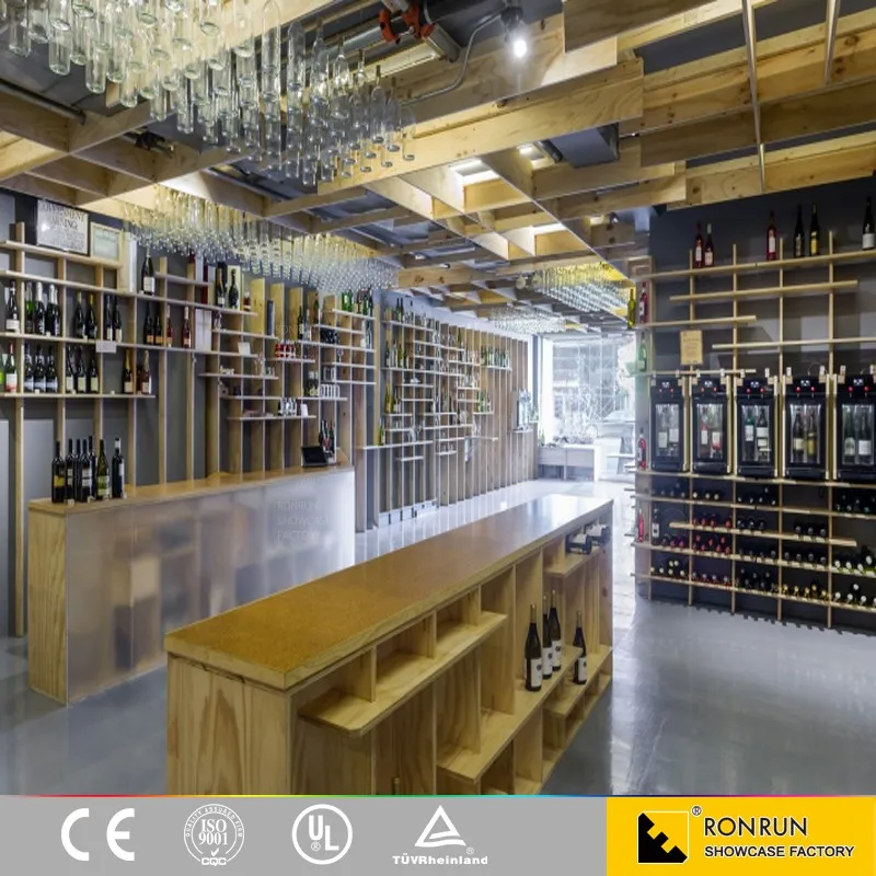Modern Wooden Liquor Store Shelving Manufacturing From Ronrun Buy Liquor Store