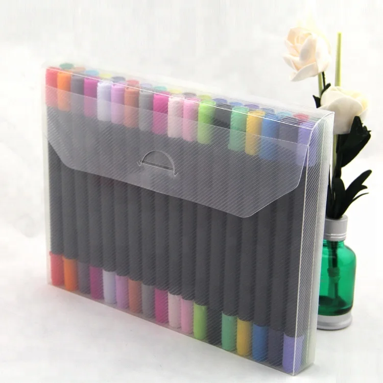 
Лидер продаж на Amazon, 36 цветов, двусторонняя кисть, маркерная ручка, цветная ручка для выделения, OEM,ODM 