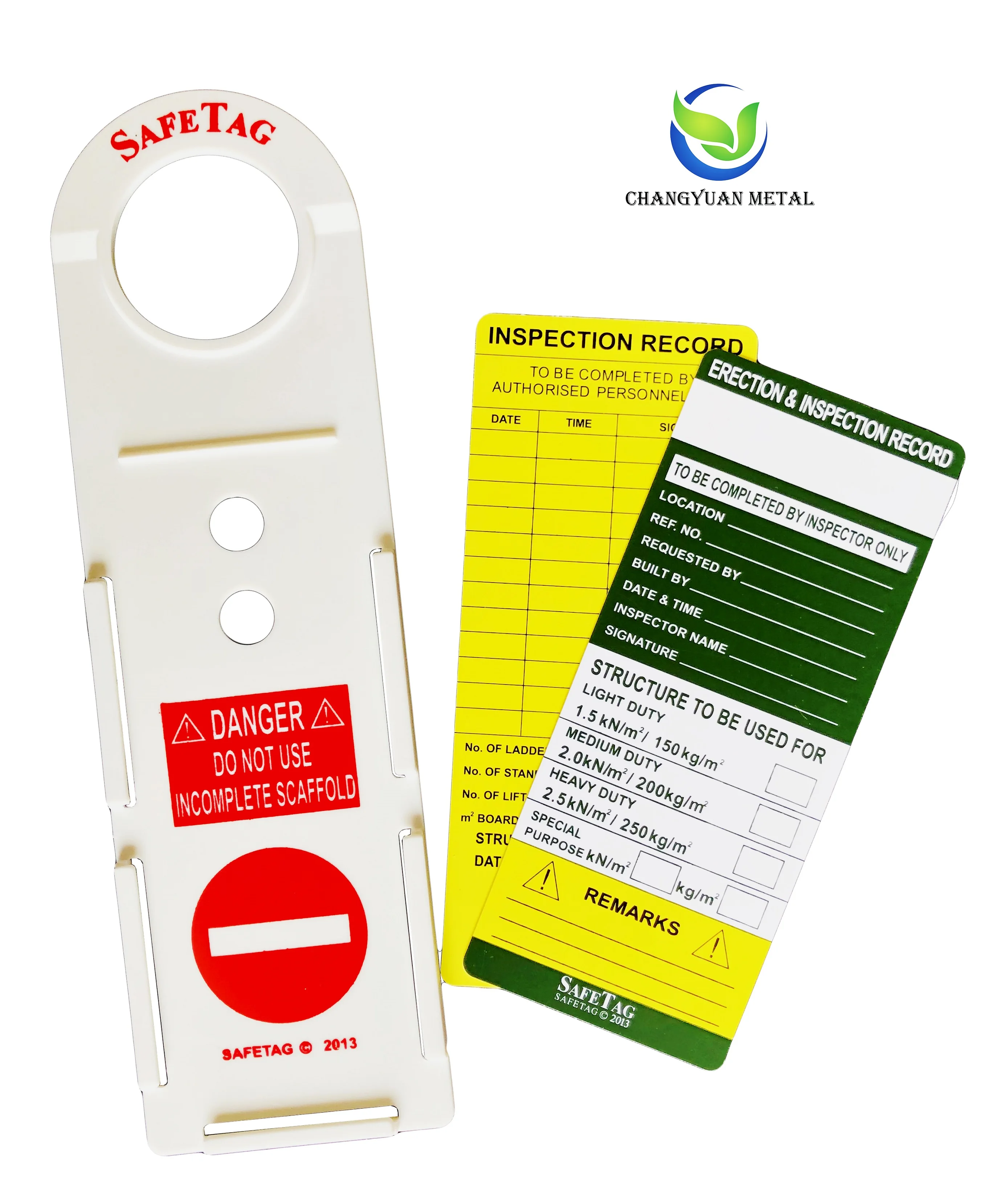 Scaffolding Identification Tag With Holder