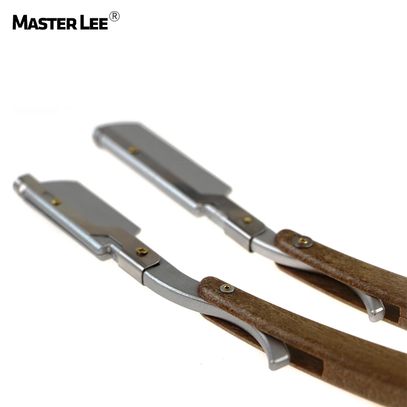 
Бренд Masterlee, Парикмахерская бритва с пятью лезвиями, бритва с деревянной ручкой, безопасная бритва 