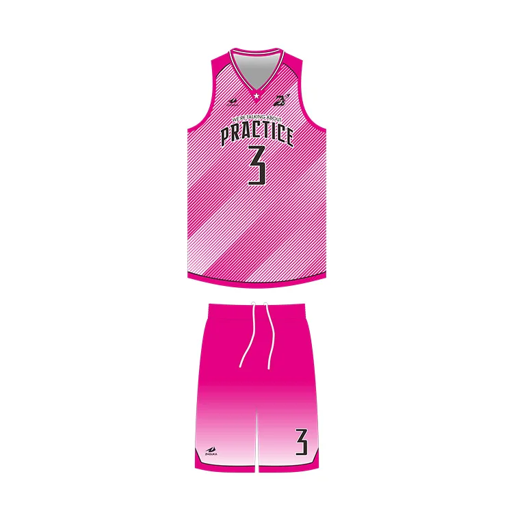 Source Design Your Own Basketball Jersey Good Quality Cool Design Sublimation  Pink Basketball Jerseys For Sale on m.