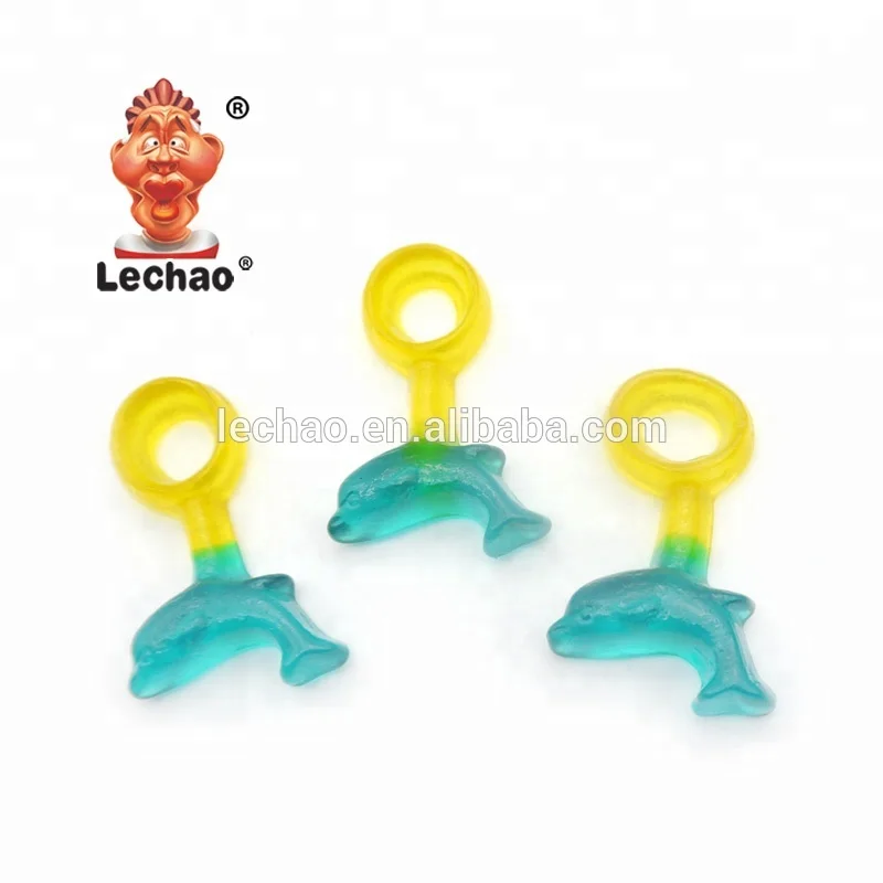 OEM Custom Animal Shape Fruit Gummy Shark Candy Confectionery Sweet Jelly Gummy Candies