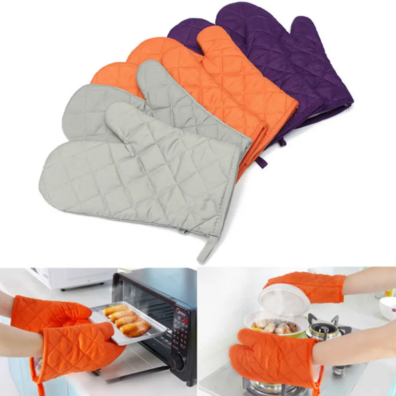 Cubilan Grilling Gloves, Orange Heat Resistant Gloves BBQ Kitchen