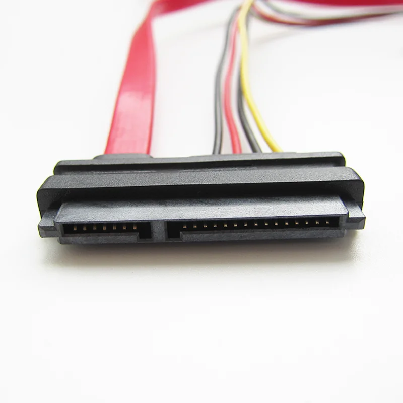 
 Заводской пользовательский Sata 22Pin разъем к Sata 7Pin + 4Pin HSG кабель питания  