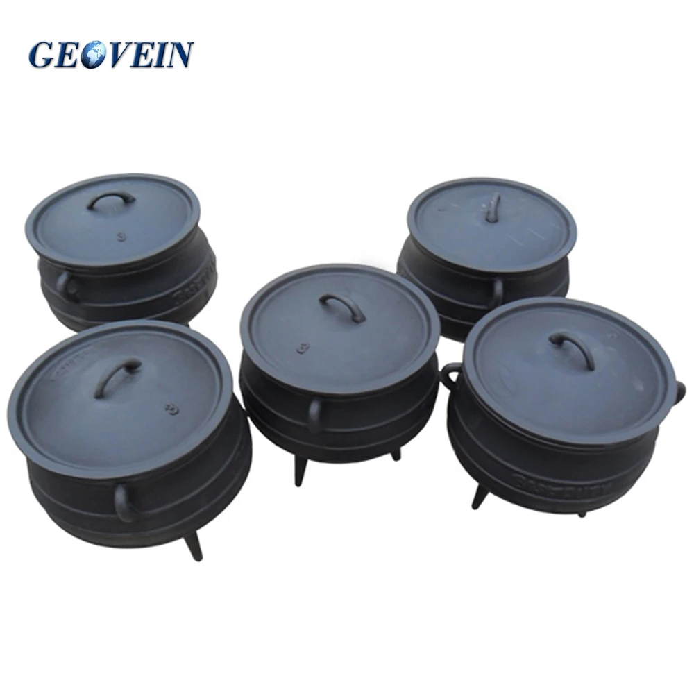 CAST IRON MINI POTJIE POT 1/4 3-LEG BLACK - Core Catering