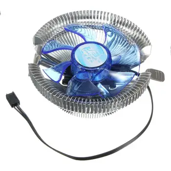 Oem Cpu Cooler Fan Heatsink Blue Light Led For Intel Lga775/1156/1155 ...