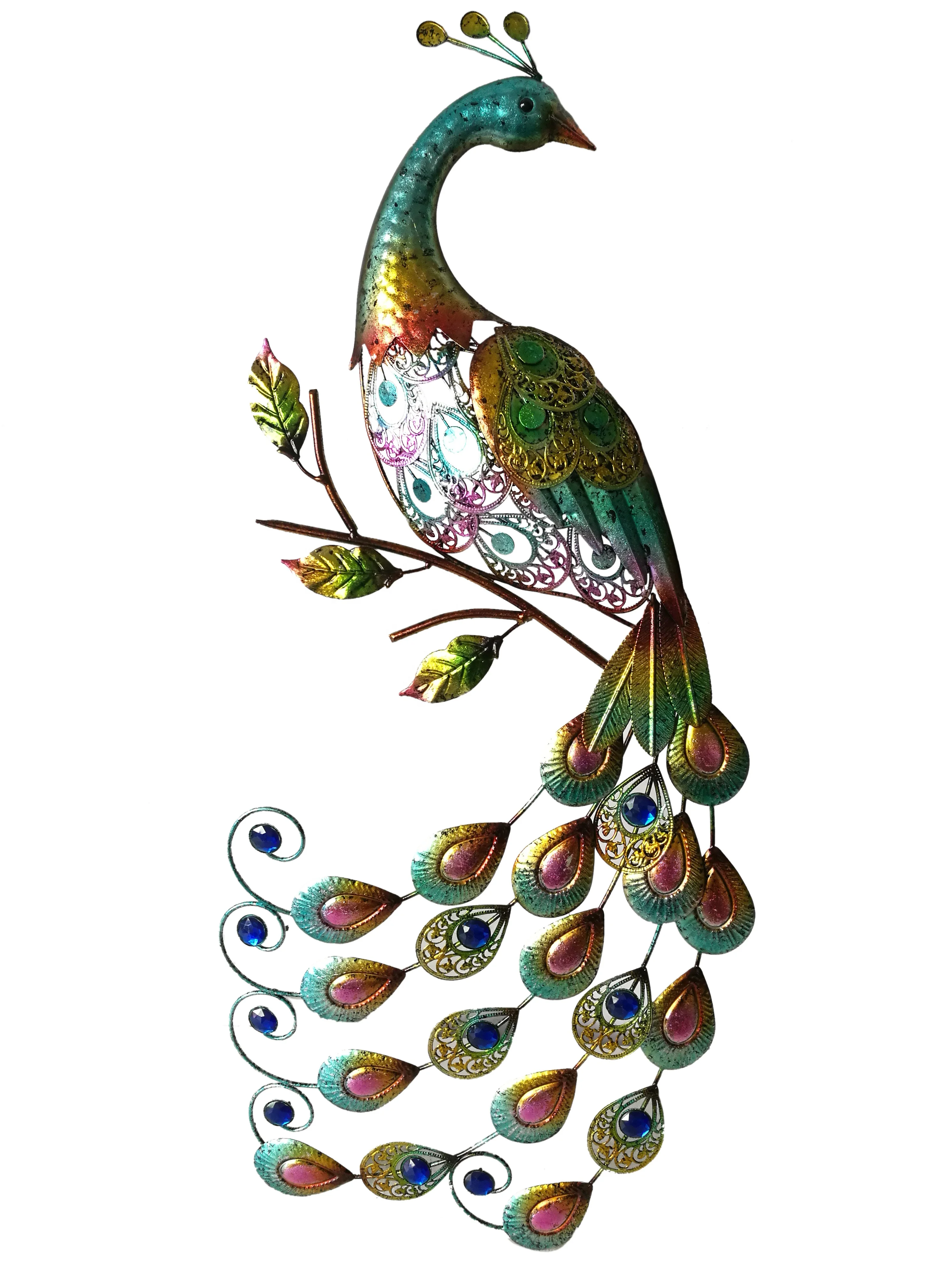 carved metal peacock wall art NA1716A143