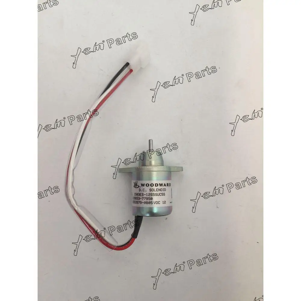 n② 4TNV88 Stop Solenoid 119653-77950 for Yanmar Engine - High