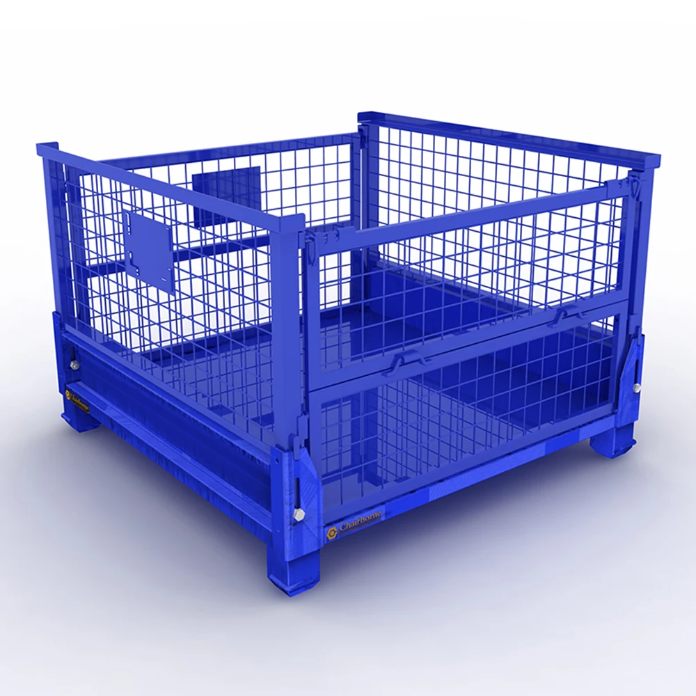 Folding Metal Durable Mesh Pallet Box