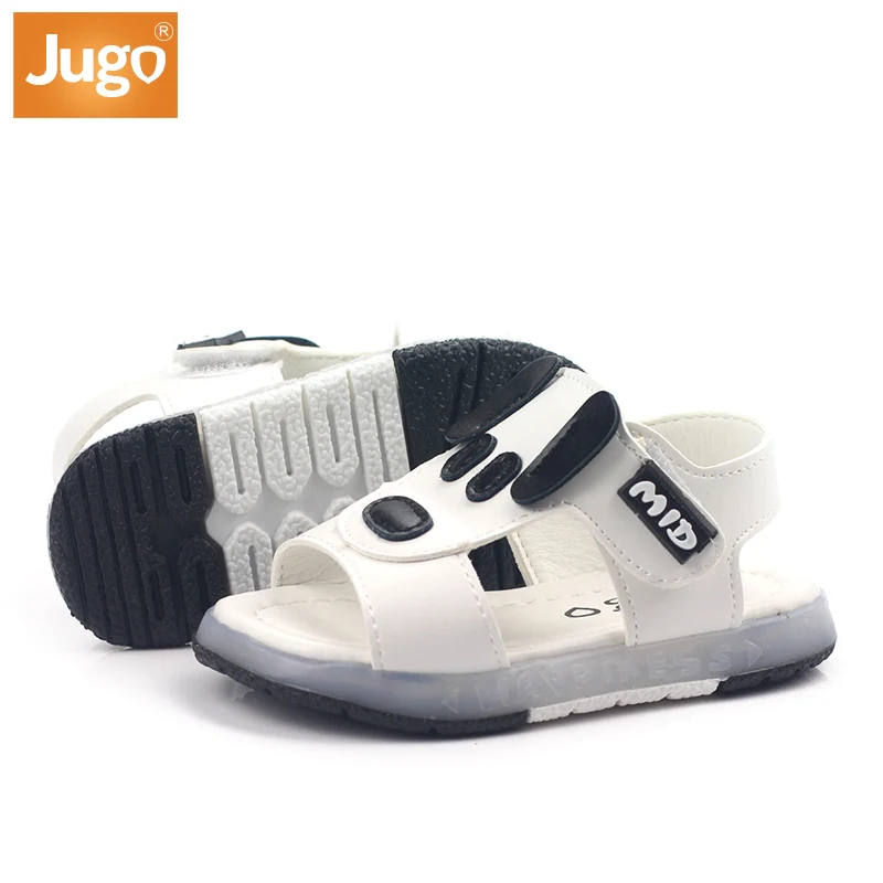 Лидер продаж, детские сандалии для мальчиков, пляжная обувь корейской версии со светодиодной подсветкой