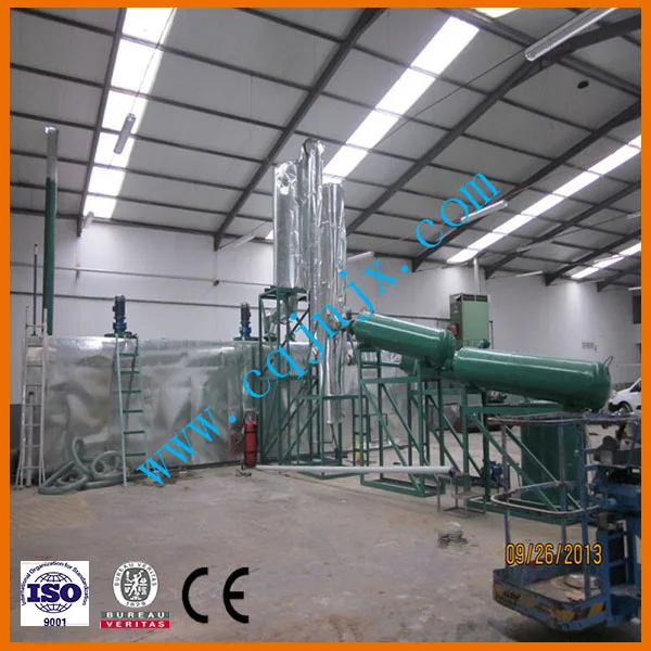 Waste Used Oil Pyrolysis to Diesel Oil Recycle Refine Machine As Batch Process