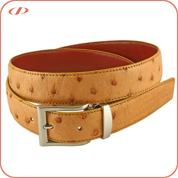 ostrich leather belts