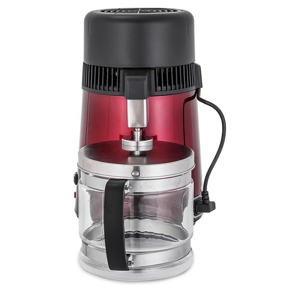 4L дистиллятор воды из нержавеющей стали фильтр для очистки и спиртовой очиститель фильтра стеклянный кувшин кухонные