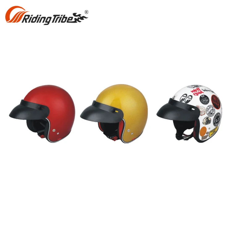 RIDING TRIBE China Factory Open Face Kylin Head Massager Classic Motorcycle Helmets