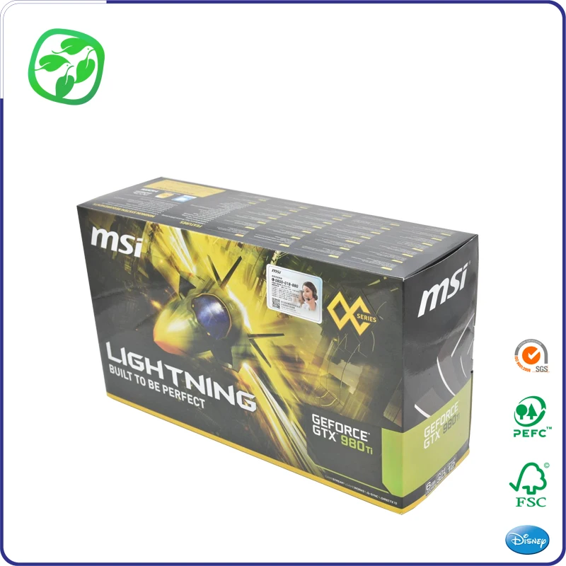 Custom CPU Computer Accessories Graphics Card Sound Card Shockproof and Anti-collision Packaging Gift Paper Box