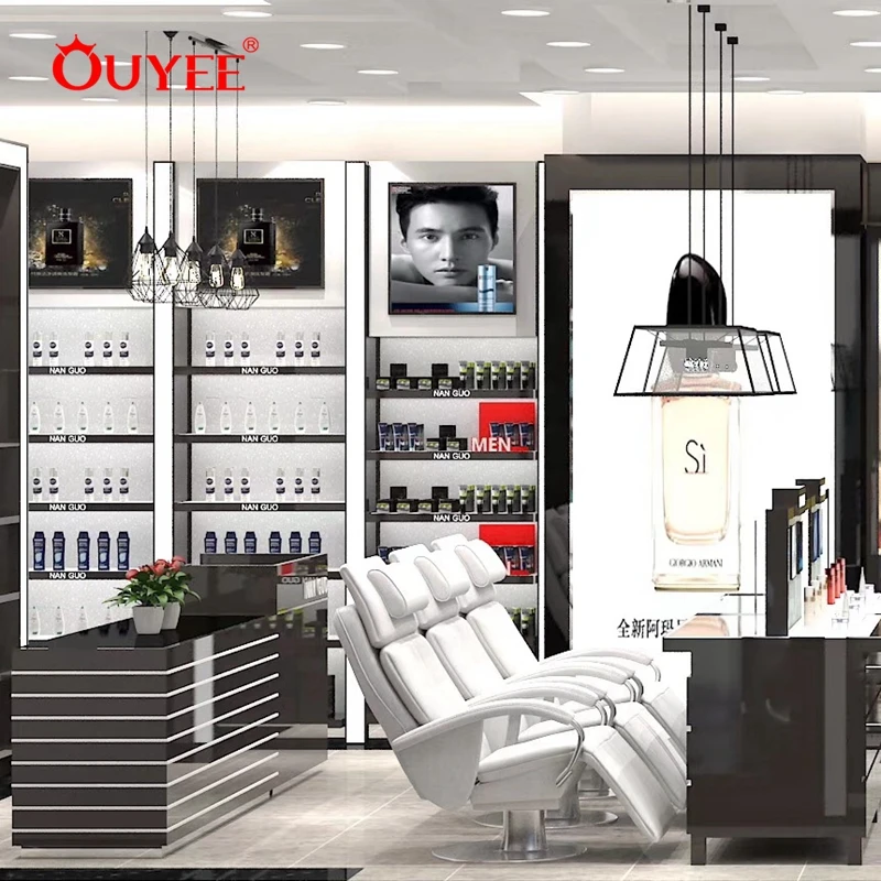 Small Cosmetics Shop Design Store Furnitures for Cosmetic Display