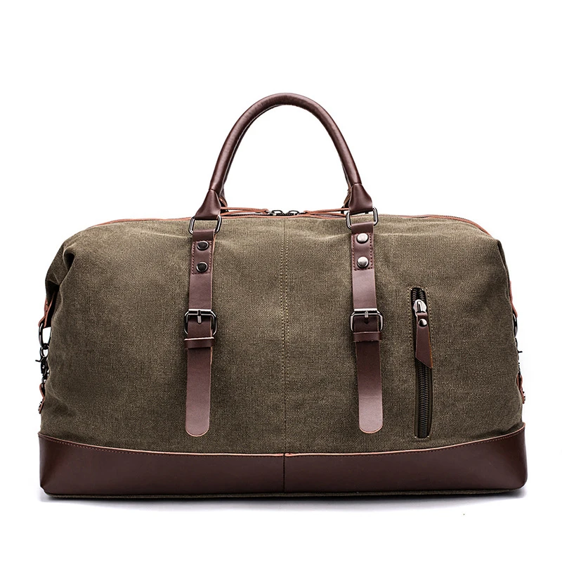 Fashion vintage Brand  Washed Cotton Canvas Weekend Duffel Bag