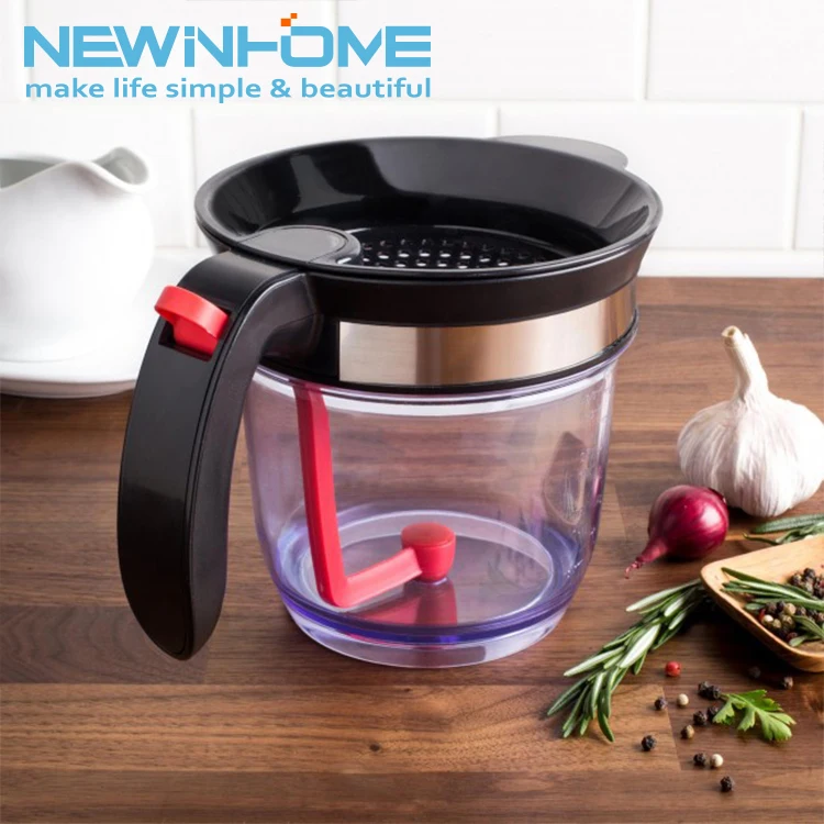 Newinhome 4 Cups Gravy Fat Separator Plastic Cooking Gravy Food Oil Dispenser Fat Strainer image 5