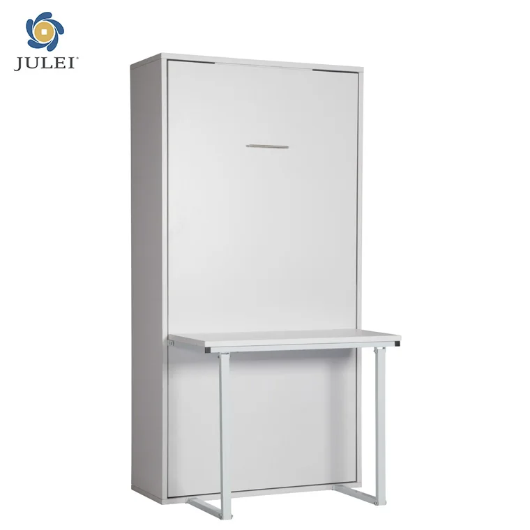 Whole Sales Space Save Horizontal Open Single Folding Hidden Wall Bed Murphy Bed Mechanism Hardware Kit with Desk