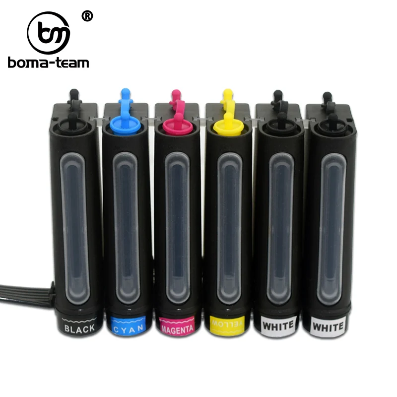 LED UV Ink Ciss Cis Continuous Ink Supply System for Epson L805 L800 R330 R230 R270 R290 T50 1390 1400 1410 1430 1500w Printers