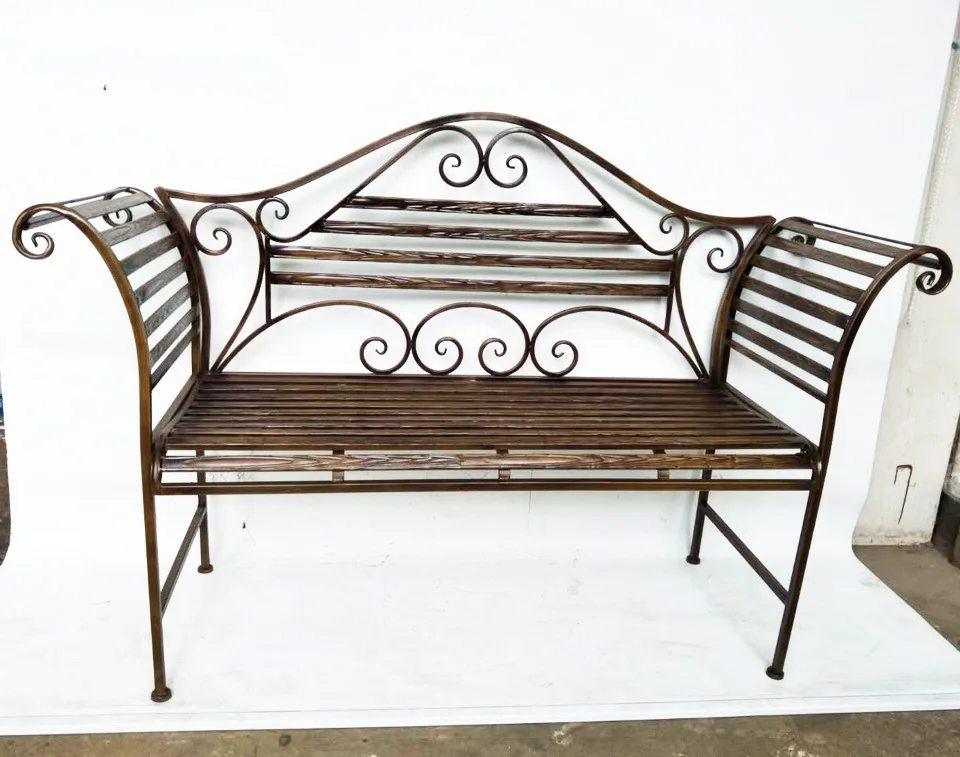 metal end bench