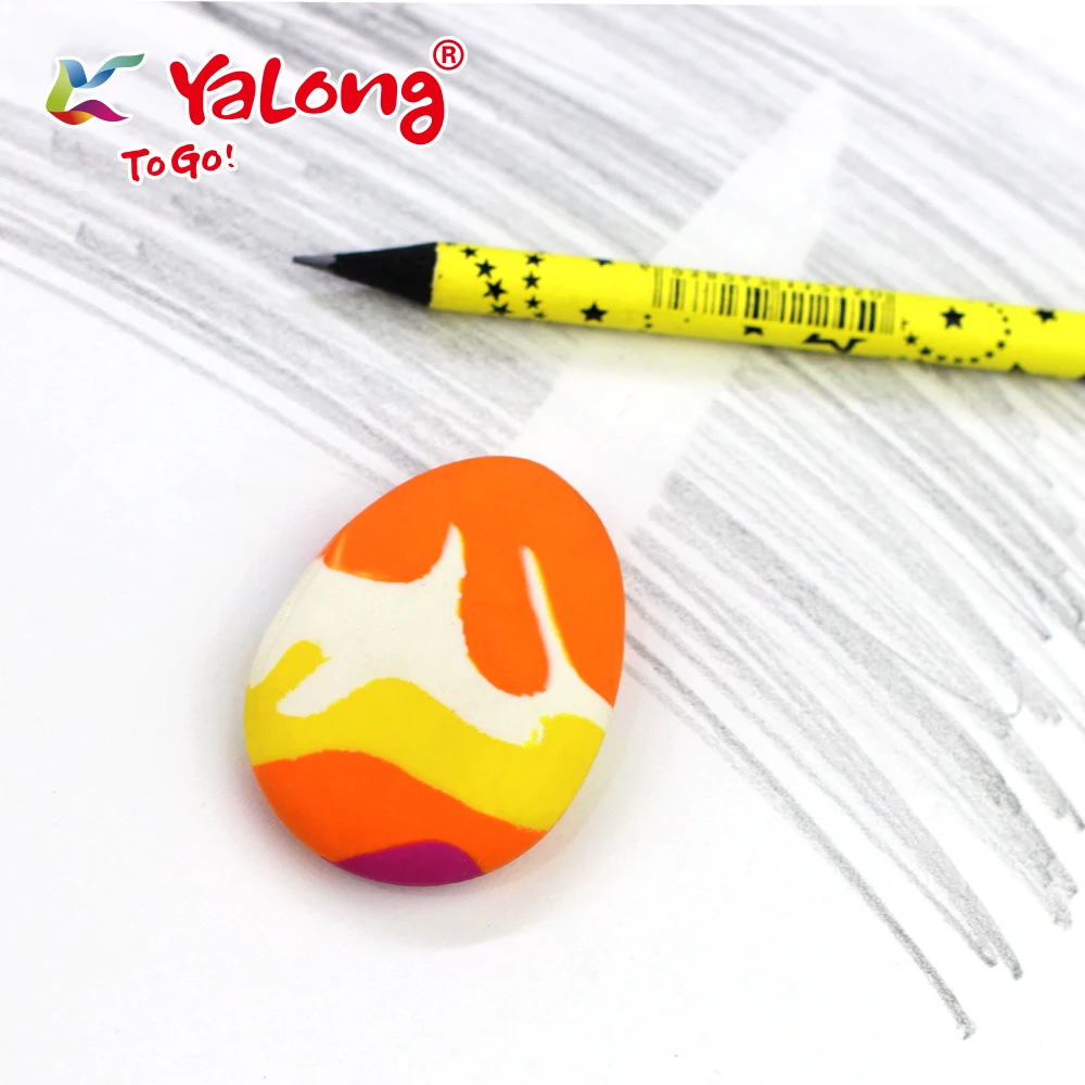 Креативный цветной ластик в форме макарона, мягкие резиновые забавные канцелярские принадлежности, школьные принадлежности для учеников