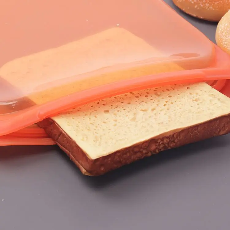 Freezer Leakproof Zipper Zipper Finishing Packing Fresh Keeping Reusable Storage Bags PEVA China Clear Space Home Food Silicone