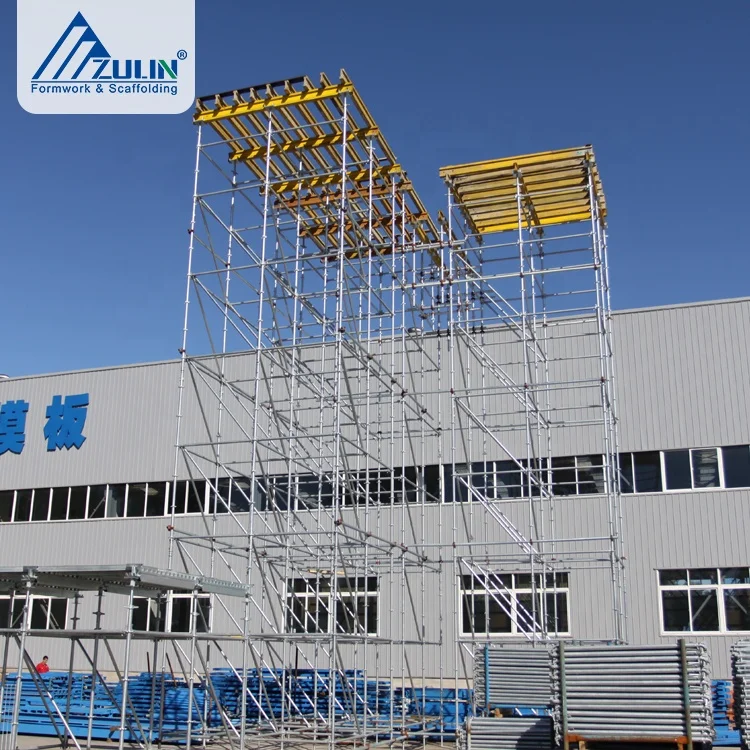 ZULIN Steel Ring-Lock Formwork Scaffolding System Lightweight Outdoor Concrete Facade Building Construction Galvanized Available