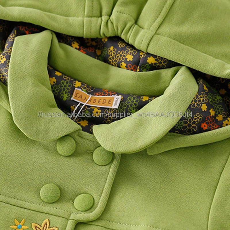 Sambedeс капюшоном пальто с длинными рукавами хлопок подкладка мягкая Высококачественная детская одежда SM6D5634