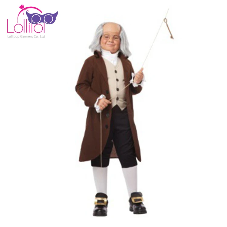 China De Fábrica Personalizada Cosplay Benjamin Franklin Disfraces De  Halloween Ropa Para Niños Grandes - Buy Ropa De Halloween Para Los Niños  Product on 