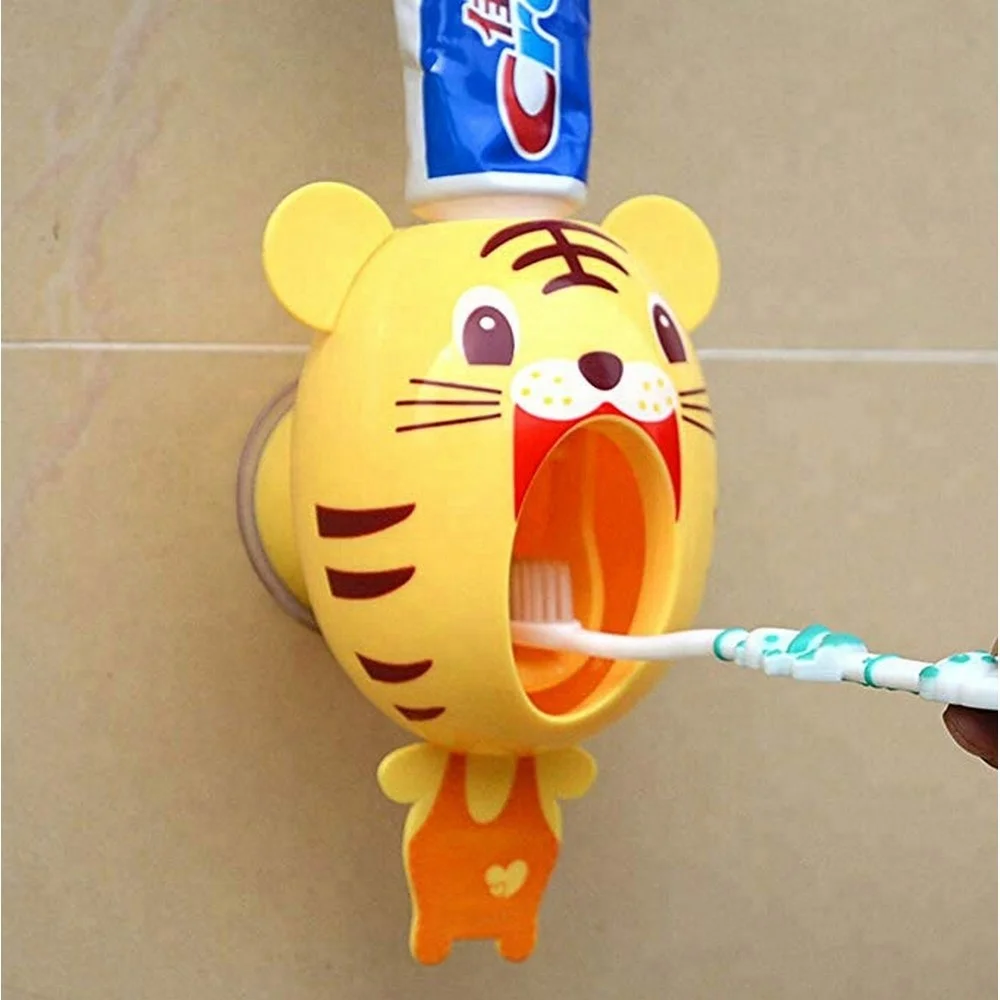 Toothpaste Squeezer Bathroom Accessories Kids Extruder Cute Cartoon Dispenser 