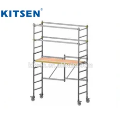 Z-TYPE  Folding Mobile Aluminum Scaffold W/ or W/O Guardrail system for Sale