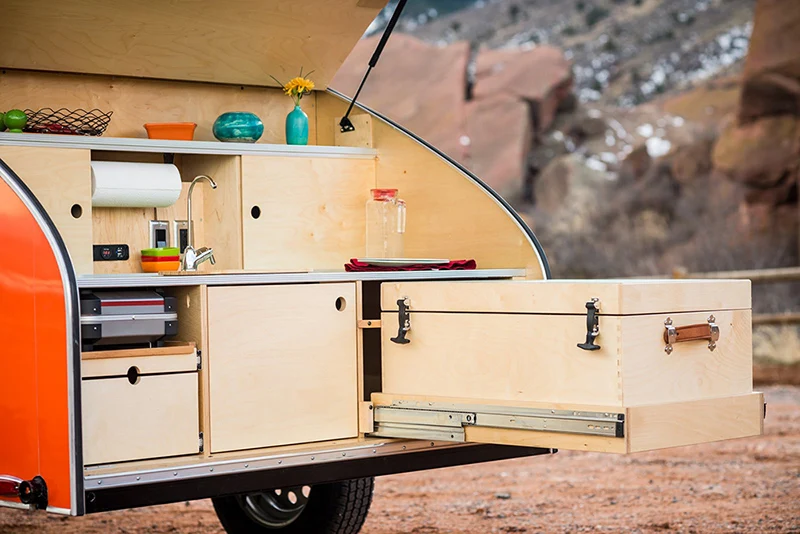 ECOCAMPOR Factory Custom Off Road Small Camper Trailer Teardrop Caravan