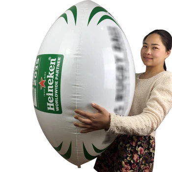50cm Big size Custom size and logo Orange PVC Rugby Beach Ball
