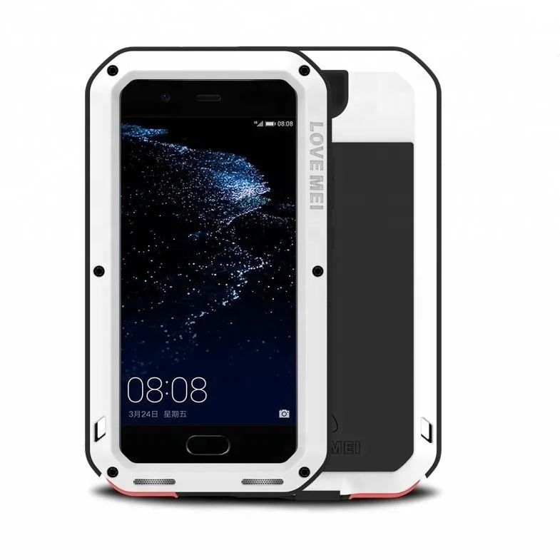 Love Mei Shockproof Waterproof Aluminum Armor Mobile Phone Accessories for  Huawei P10 Plus Case