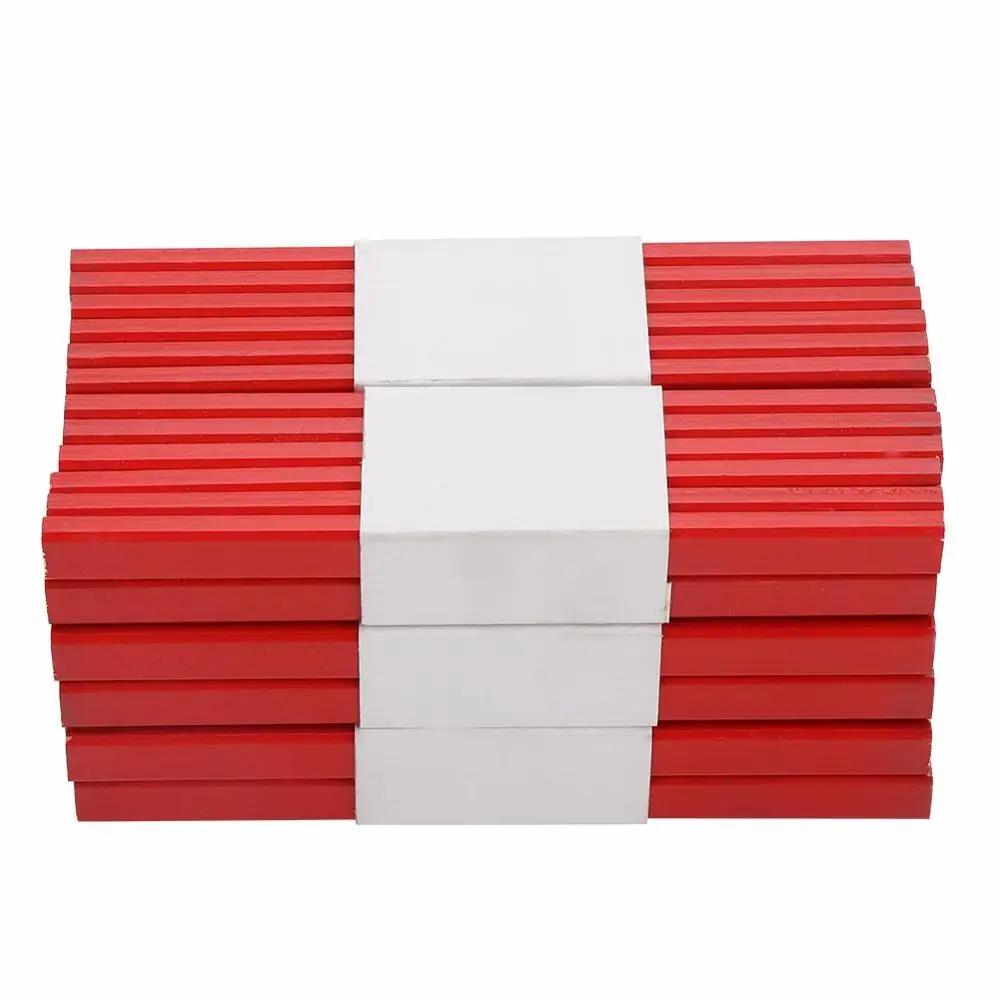 Factory Octagonal Red Hard Black Lead Carpenter Pencil Woodworking Marking Tool Carpenter Pencil