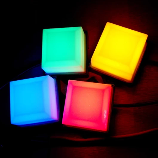 RGB Colorful DMX 512 SD Card Control Square LED Pixel Point Dot Light