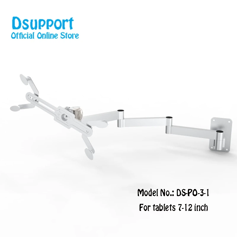 Полный движения подходит для планшеты ПК, 7-12 дюймов настенный металлический кронштейн потолочное крепление держатель для планшетного ПК планшетный ПК с настольной подставкой