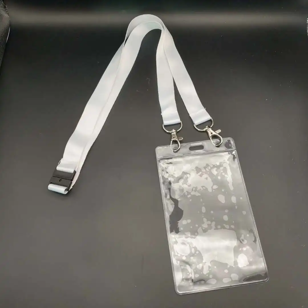 Применимо к выставка событие компания мягкий ПВХ двухсторонняя карточки сотрудника с ремешок держателя карты