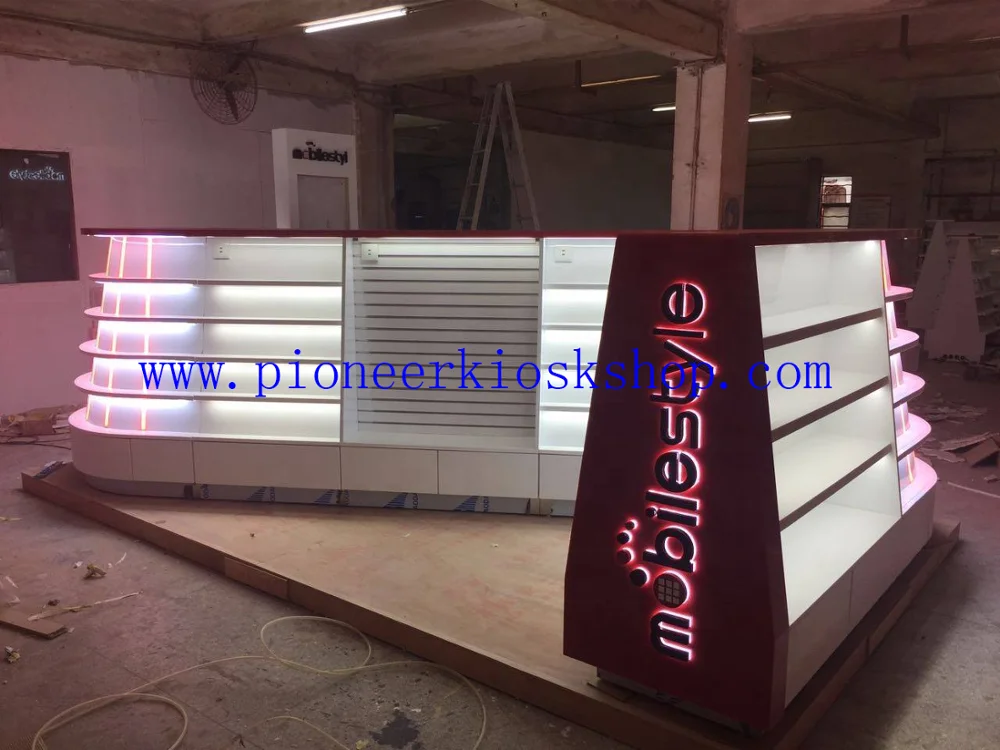 Изогнутые киоски для торговых центров Великобритании, стеклянные киоски для мобильных телефонов, киоски для сотовых телефонов, дисплеи для магазинов