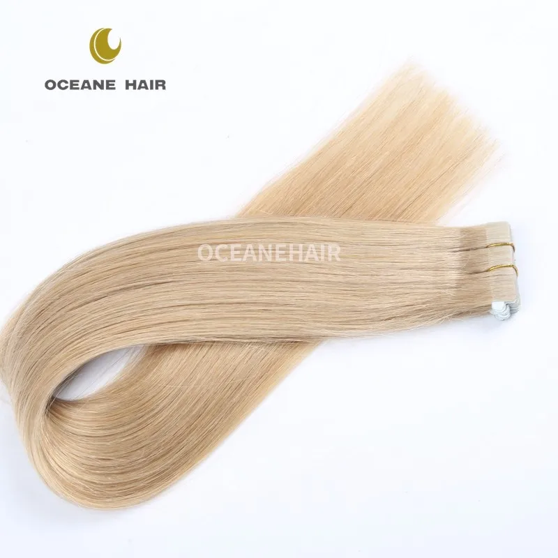 Tape in Human Hair Extensions 18 Inch Remy Hair Extensions Balayage Color 8 Ash Brown Fading to 60 and 18 Ash Blonde Tape in Hair Extensions 20 Pcs 50 Grams Seamless Tape in Remy Extensions Tape in Human Hair Extensions  