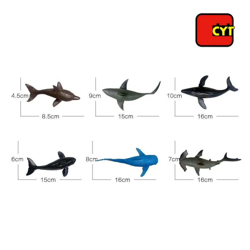 Simulation Deep Sea World Toys Plastic Ocean Animals for Kids