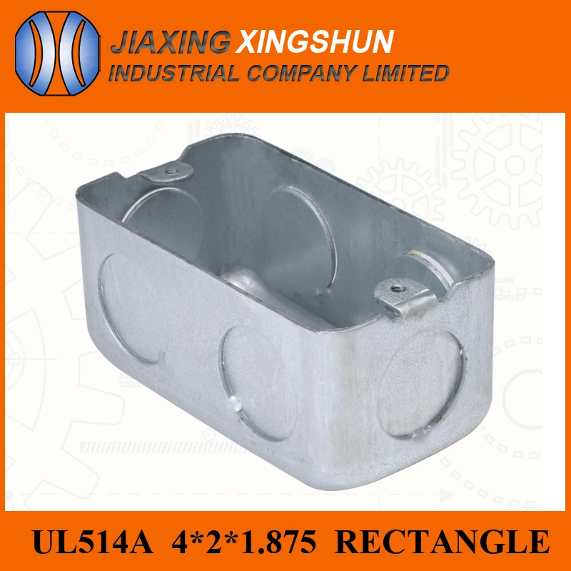 US 4x2 Inch Rectangle Handy Box Galvanized Iron Box with UL Certification
