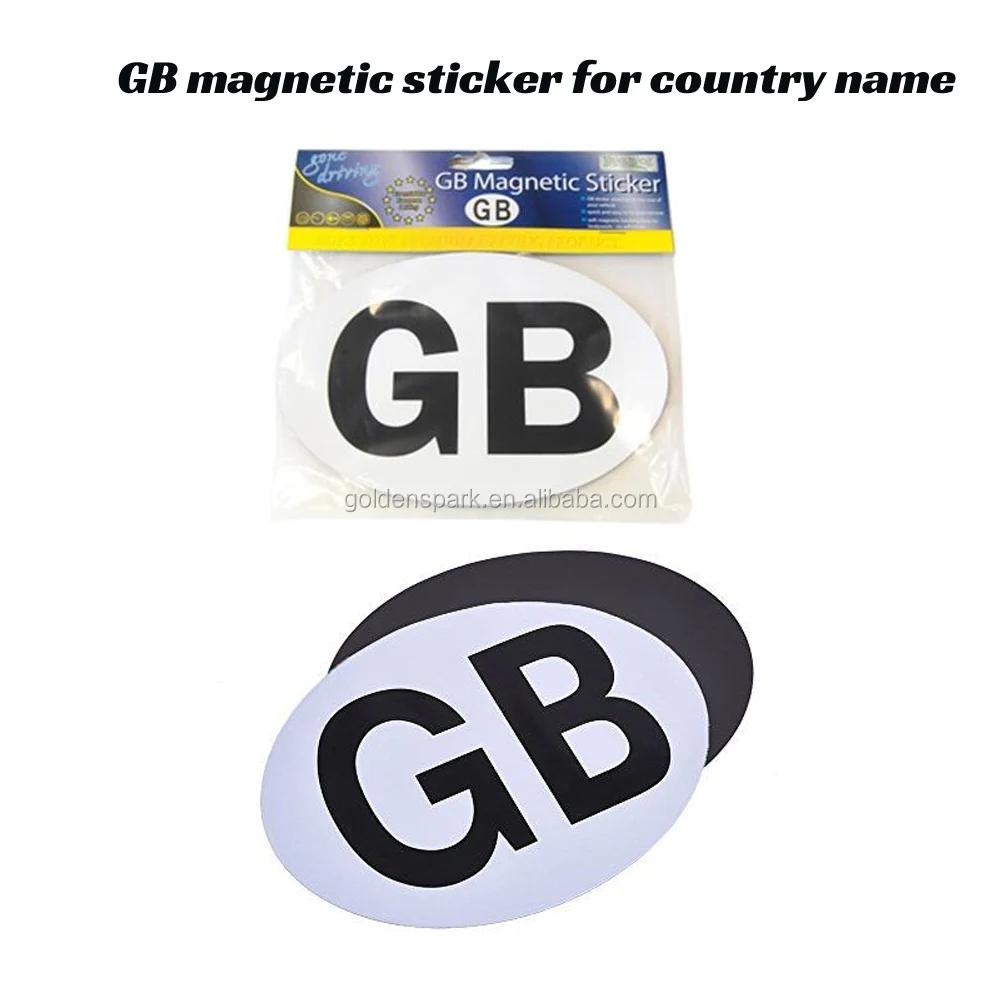 Gb Magnetic Sticker For Country Name Fully Gb Sticker Magnetic Great Britain Magnetic Plate Badge Oval Travel Abroad Buy Gb Magnetic Sticker Magnetic Sticker Magnetic Car Sticker Product On Alibaba Com