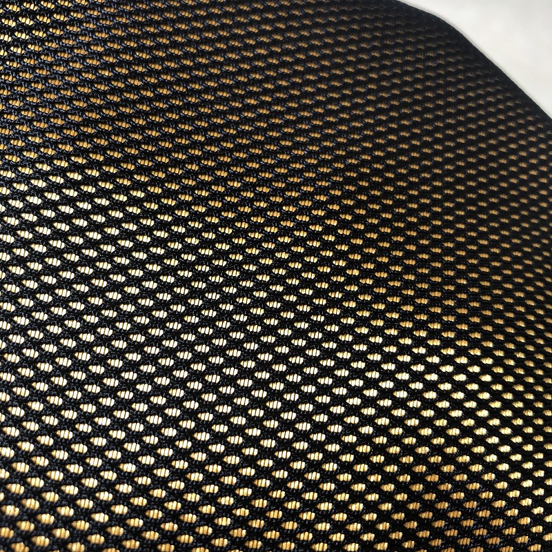 
 Двухцветная нейлоновая Полиэстеровая сетчатая ткань для модного платья  