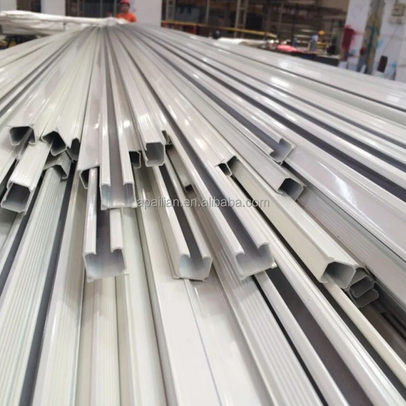 Powder Coating Aluminium Sliding Curtain Track Profile for Hanging Rail