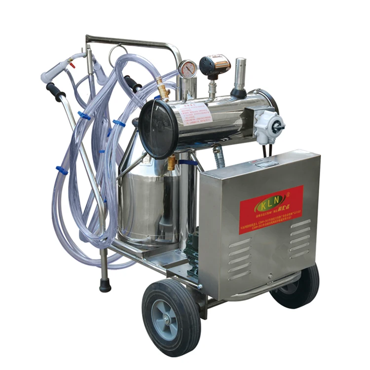 Automatically Portable Small Double Buckets Manual Goat Sheep Cow Milker Milking Machine