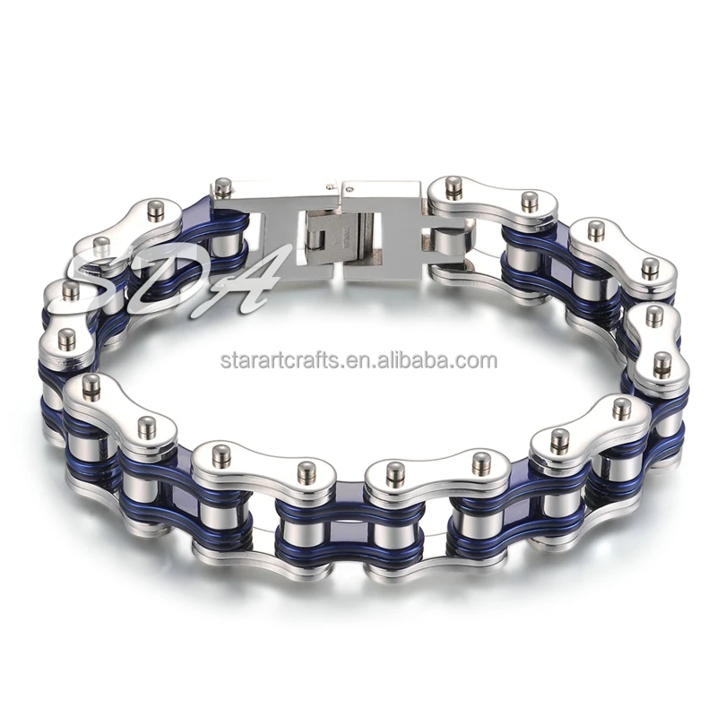 motorcycle chain bracelet titanium