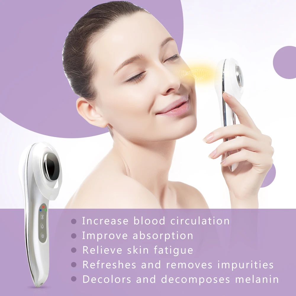 TOUCHBeauty Factory OEM Private Label Rechargeable Cream Booster with Yellow Light Therapy Face Beauty Device