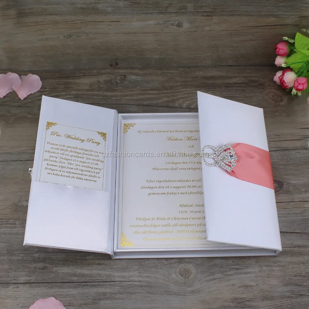 Роскошные ленты и банты на заказ в Королевском Стиле для шелковых коробок свадебных приглашений